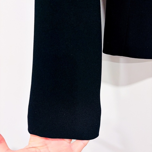 SIMONS – Black open-front blazer | Tailored minimalist jacket | Size 4 * - Picture 3 of 8